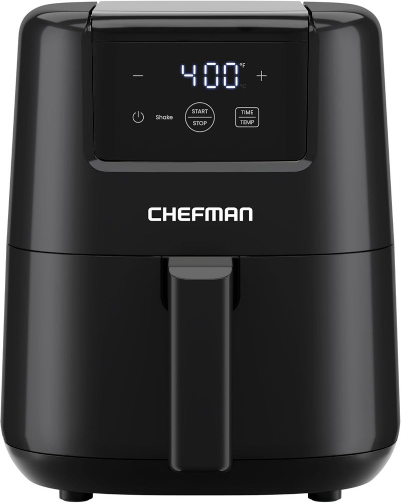 Chefman 2 Qt Mini Air Fryer – Digital Space-Saving Compact Air Fryer with Nonstick and Dishwasher Safe Basket, Quick & Easy Meals in Minutes, Features Digital Timer and Shake Reminder – Black - Image 1